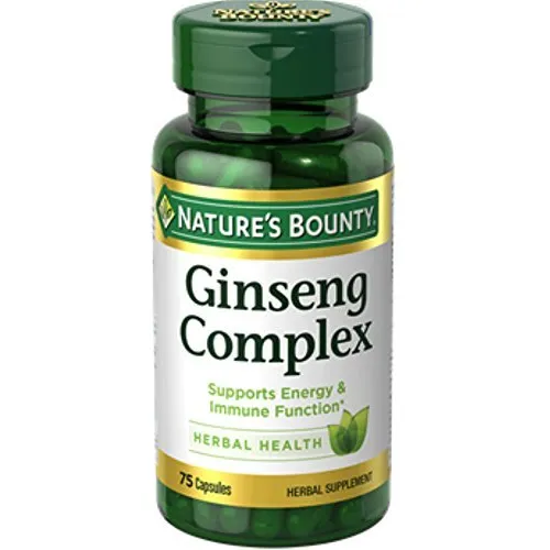 Health Capsules Nature's Bounty Ginseng Complex 75 Unidades