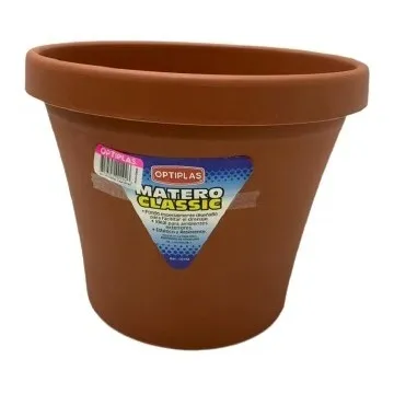Matero Maceta C/plato 25c Plastico Optiplas 1489 Promo. Xavi
