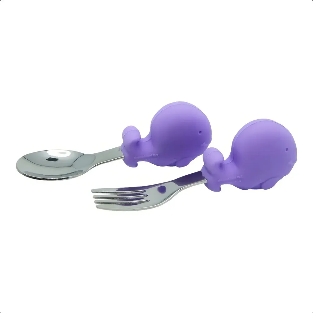 Jogo Colher e Garfo Marcus & Marcus Silicone e Inox