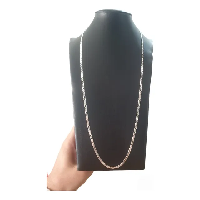 Corrente Prata 925 Lacre De Lata Mariner 60cm 2,5mm Barato 