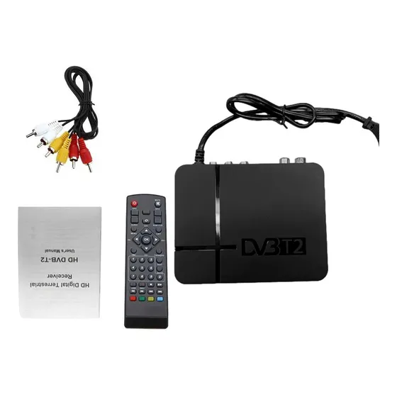 Receptor Digital Terrestre De Alta Definição Dvb-t2 Stb Set