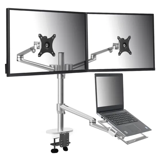 Soporte Para Monitor Portatil 3 1 Ajustable Brazo Triple