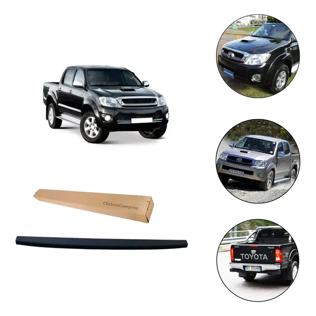 Protetor Borda Tampa Traseira Hilux 2012 2013 2014 2015