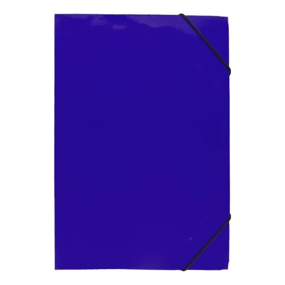 Carpeta Con Elastico Estandar Oficio Cartulina Azul Fultons