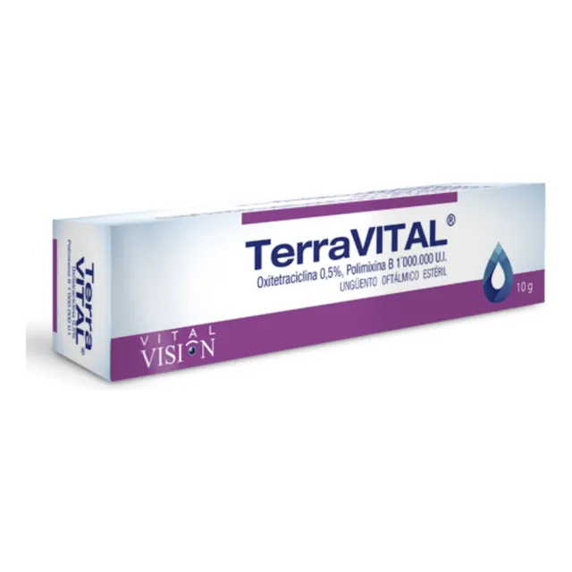 Oxitetraciclina 0.5%+polimixinab Terravital Unguento Oft*10g