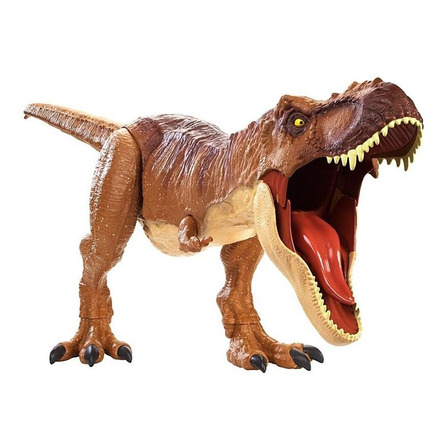 Figura de acción Jurassic World Tiranosaurio Rex FMM63 de Mattel Super Colossal