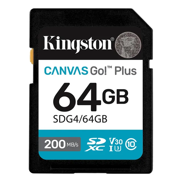 Tarjeta de memoria Kingston SDG4/64GB Canvas Go Plus 64GB