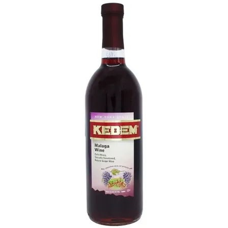 Vino Dulce Tinto Kedem Tradicional Malaga Kosher