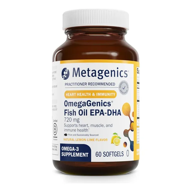 Omega-3 Epa-dha 720 Mg Metagenics 60 Cápsulas Blandas Limón