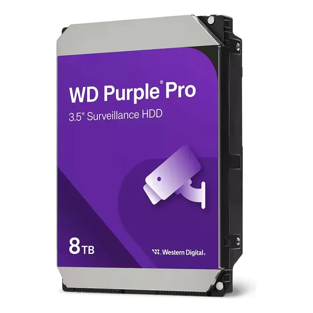 Disco Duro Para Videovigilancia Wd Purple Pro 3.5 8tb 6 Gbit Color Morado