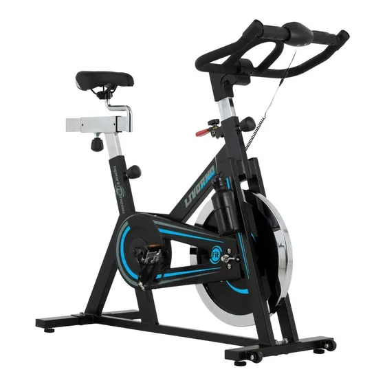 Bicicleta estática Sportfitness Livorno color negro y azul