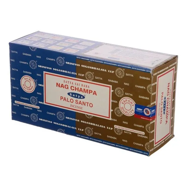 Incienso Dúo Nag Champa Clásico Y Palo Santo - Satya