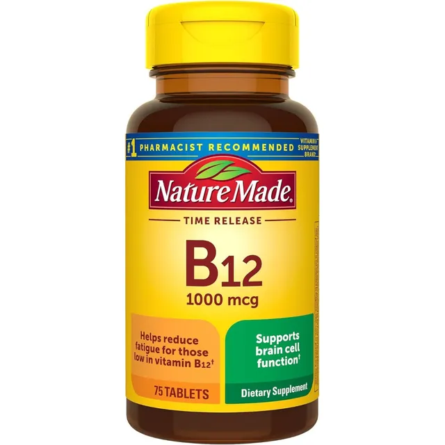Vitamina B12 1000 Mcg Nature Made 75 Tabletas