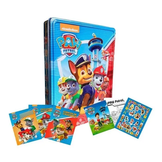Libros Paw Patrol - Caja Metalica