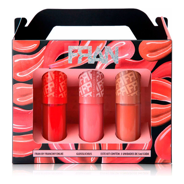 Glosslicious Gloss Labial Kit 3un - Franciny Ehlke Glosslicious Gloss Labial Kit 3un - Franciny Ehlke