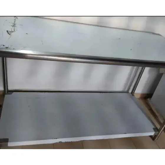 Mesa De Trabajo Nueva 100% Acero Inox De 1.50 Mts De Largo.
