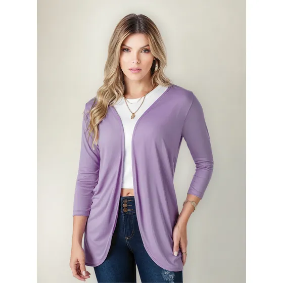 Cardigan Mujer Lila Mp 89021