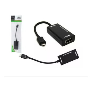 Cabo Adaptador V8 Micro Usb Hdmi Mhl 2.0 Para Celular Cabo Adaptador V8 Micro Usb Hdmi Mhl 2.0 Para Celular