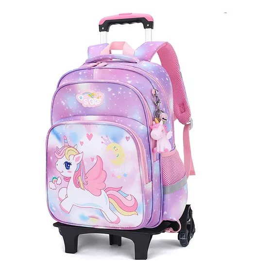 Mochila De Carrito Unicornio Bolsa Primaria Las 6 Ruedas
