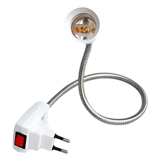 Soquete FlexĂvel LĂąmpada E27 Adaptador 40 Cm C/ Tomada Bocal Soquete FlexĂvel LĂąmpada E27 Adaptador 40 Cm C/ Tomada Bocal