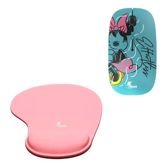 Combo Mouse Inalambrico Disney + Mousepad Xtech