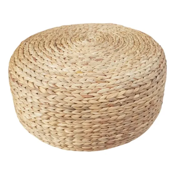 Puf  Fibras Naturales  Seagrass. Decoración Redondo