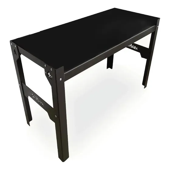 Base Mesa De Hierro Y Chapa Alta Temperatura Multifuncional