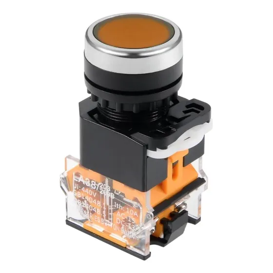 Interruptor Pulsador Momentáneo Uxcell De 22 Mm, Botón Redon