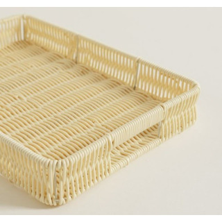 Set X 2 Bandejas Rectangulares De Pp Beige Set X 2 Bandejas Rectangulares De Pp Beige