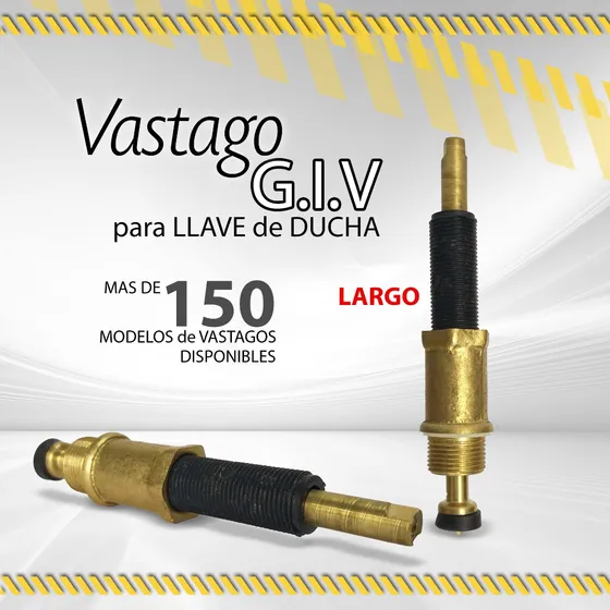 Vastago G.i.v Para Llave De Ducha Largo 8 Pulgadas / 10634