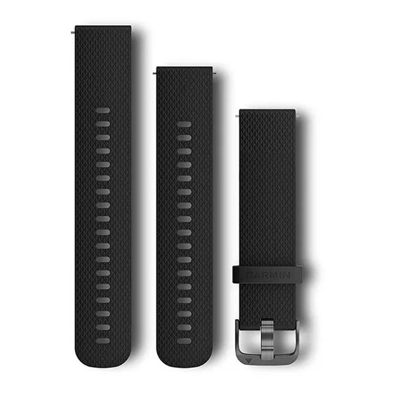 Correa / Extensible Garmin Vivoactive 3, F245, F645, Venu Ancho 20 Color Negro