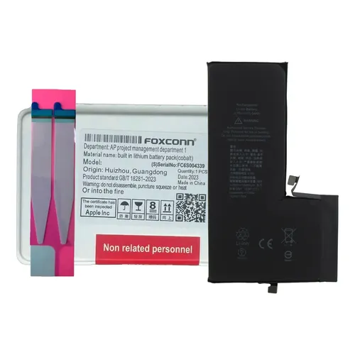 Bateria 3200mAh iPhone 14 Pro Foxconn Íon de Lítio Modelos A2650
