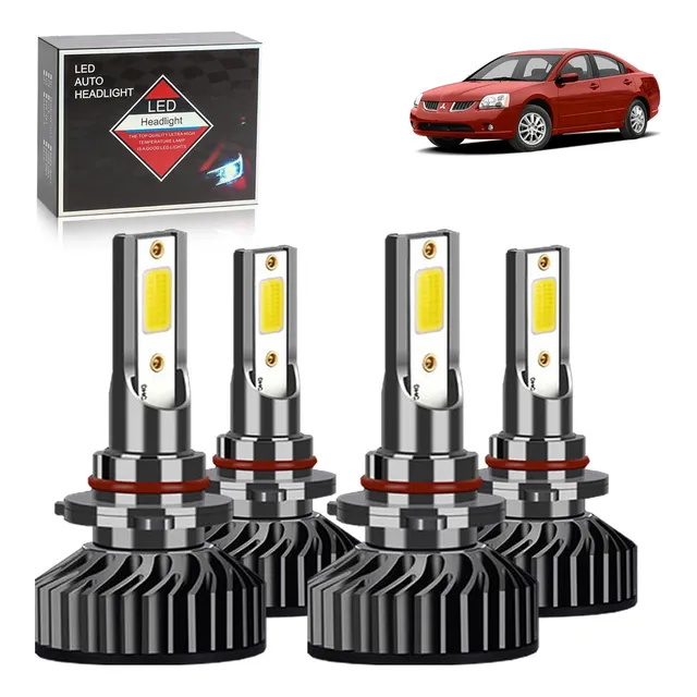 F2 Kit De Focos Led Luz Alta/baja/niebla For Mitsubishi