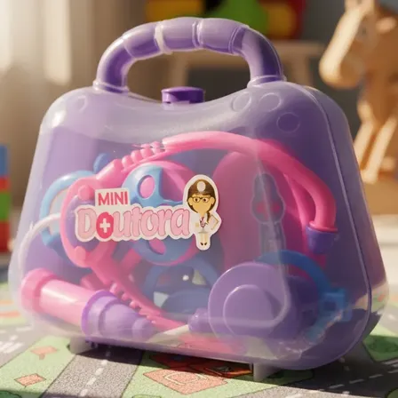 Maleta Maletinha Médica Doutor Brinquedo Criança Infantil 7p