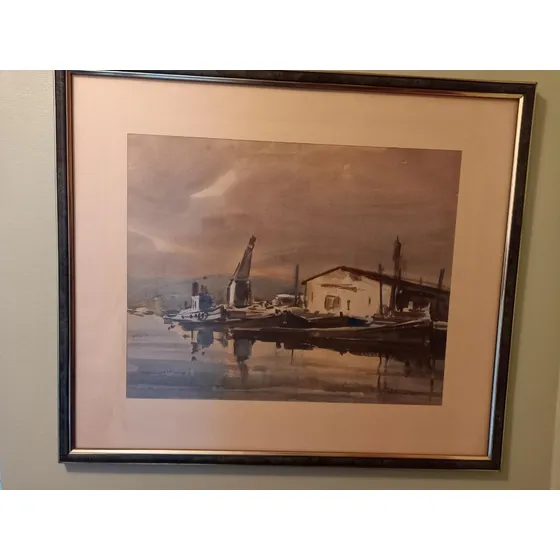 Dos (2) Acuarelas Originales Del Pintor Ricardo Anwandter