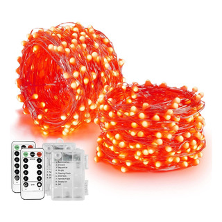 Luces De Hadas De Homemory Red Halloween Que Funcionan Con 2 Luces De Hadas De Homemory Red Halloween Que Funcionan Con 2