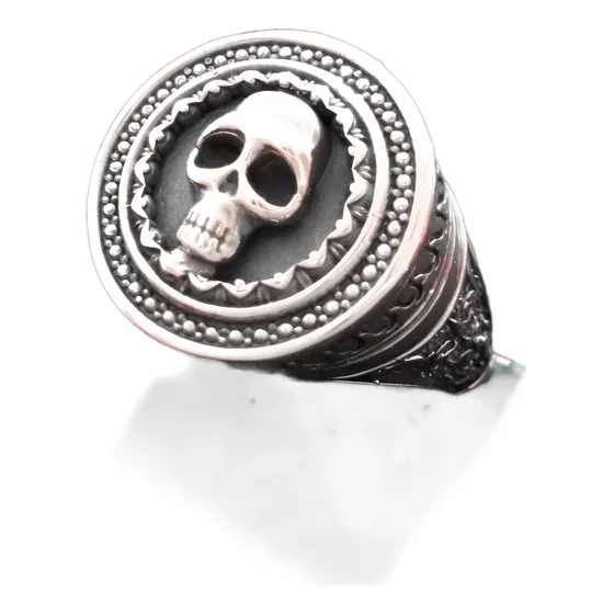 Fantasma Anel Caveira De Prata 925  Modelo Exclusivo 