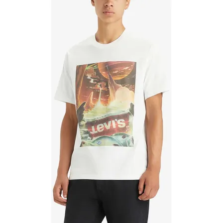 Camiseta Levi's® Relaxed Fit Branca Manga Curta 161431251