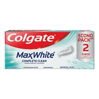 Gel Dental Colgate Max White Complete Clean Anticaries Con F Gel Dental Colgate Max White Complete Clean Anticaries Con F