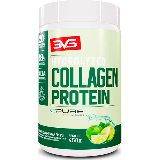 Colágeno Protein Cpure® 450g - Sabor: Limão - Fórmula Concentrada com 20g de Proteína por Dose e Alta Solubilidade
