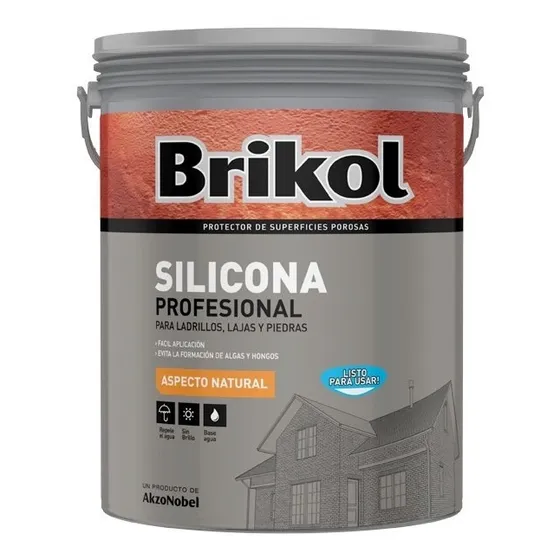 Brikol Ladrillos Silicona base agua incoloro 4 l