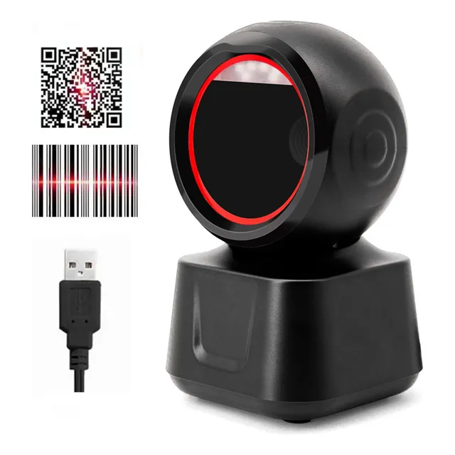 Lector De Códigos De Barras Omnidireccional 1d/2d/qr Con Usb