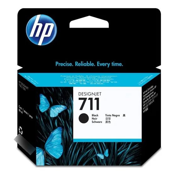Cartucho De Tinta Hp 711 Color Negro De 80 Ml