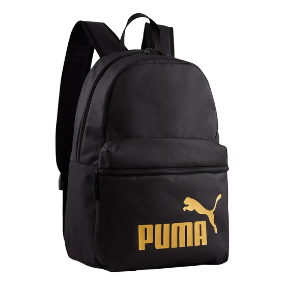 Mochila Urbana de Poliester con 3 Bolsillos Puma Color Negro Liso