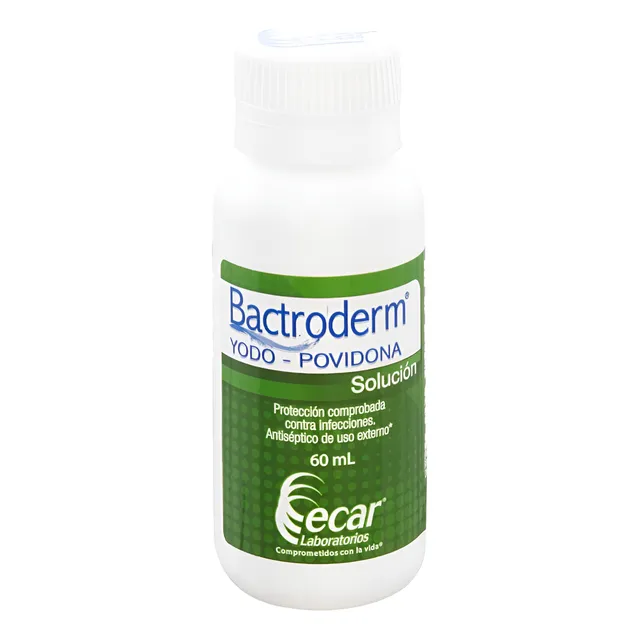 Bactroderm Yodopovidona Solución 60 Ml - Desinfectante
