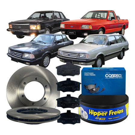 Kit Disco Freio Dianteiro Pastilha Ford Pampa 1984 Á 1996 Kit Disco Freio Dianteiro Pastilha Ford Pampa 1984 Á 1996
