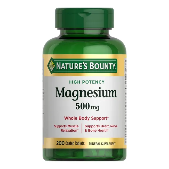 Suplemento Magnesio 200 Tabletas 500mg Natures