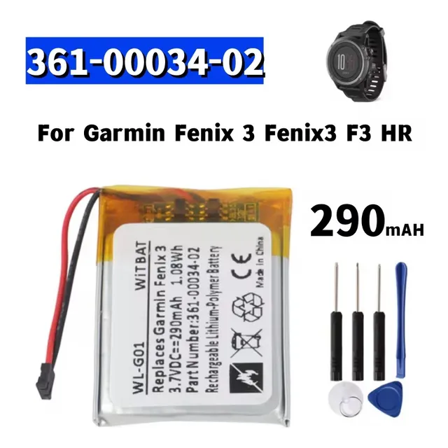 Bateria De Repuesto Para Reloj Garmin Fenix