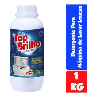 Sabão Detergente Em Po Maquina Lavar Louças 1kg Top Brilho Sabão Detergente Em Po Maquina Lavar Louças 1kg Top Brilho
