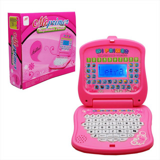 Computadora Interactiva Para Niños Tipo Laptop Español Rosa Computadora Interactiva Para Niños Tipo Laptop Español Rosa